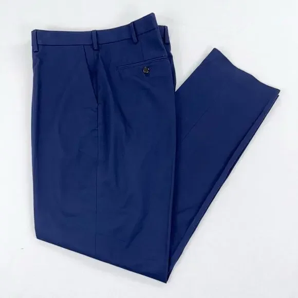 J Crew Men's Bowery Slim Fit Stretch Chino Dress Pant 38 x 34 Navy Blue